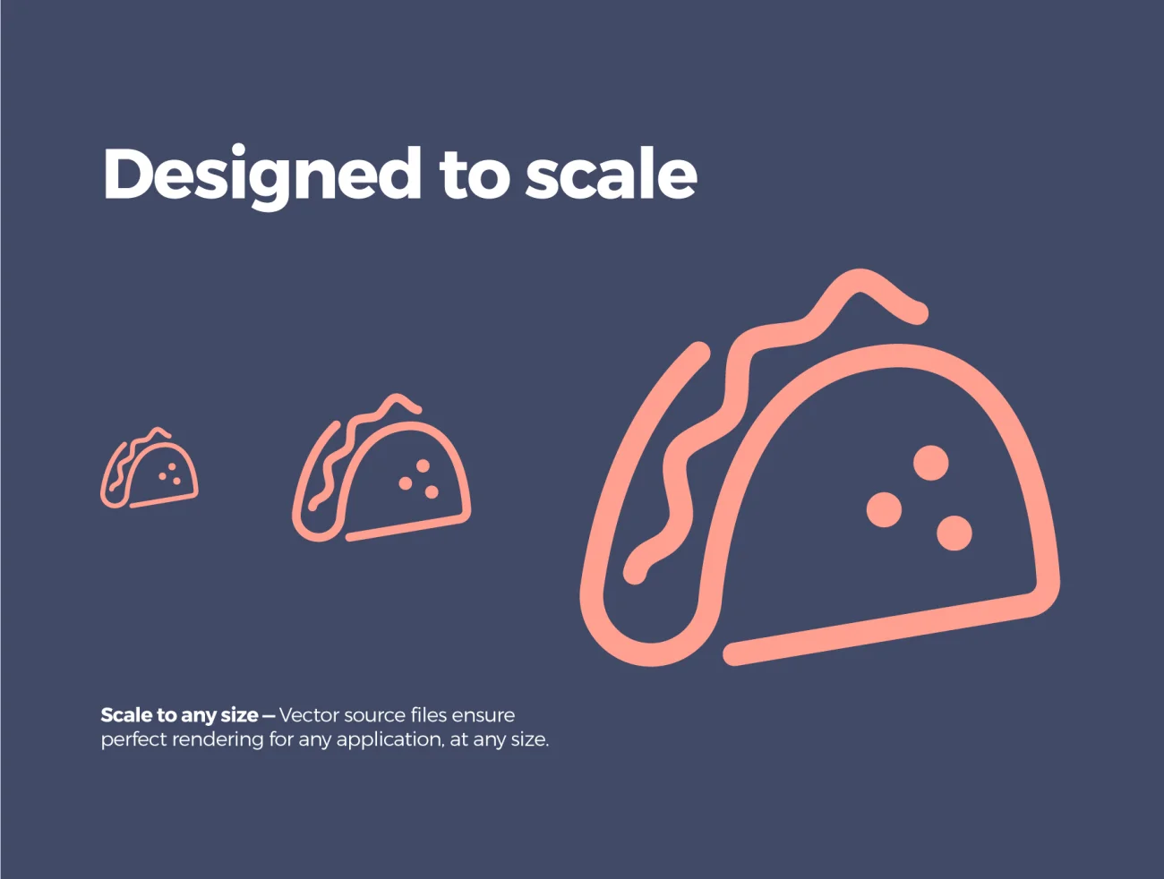 64款矢量扁平化食品图标 64 Food Icons-3D/图标-到位啦UI