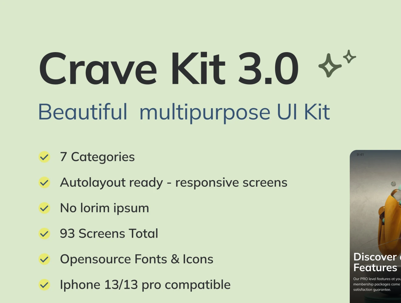 93屏通用风格UI设计套件 Crave - Multipurpose UI Kit 3.0-UI/UX、ui套件、主页、卡片式、图表、支付、数据可视化-仪表板-到位啦UI