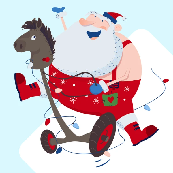 15幅圣诞节主题矢量插画 Krispy Illustrations