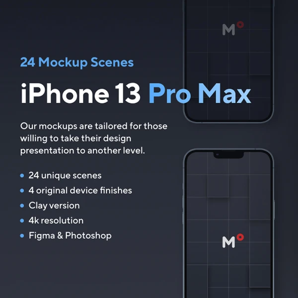 24款流行iPhone 13智能样机资源包 24 Most Popular iPhone 13 Pro Max Mockups