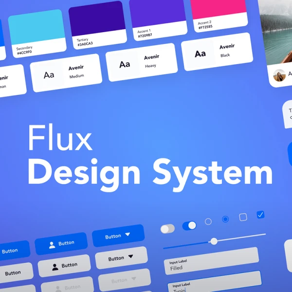 Flux Mobile Design Kit app uikit素材下载