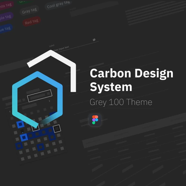IBM Carbon Design System (Gray 100 theme)
