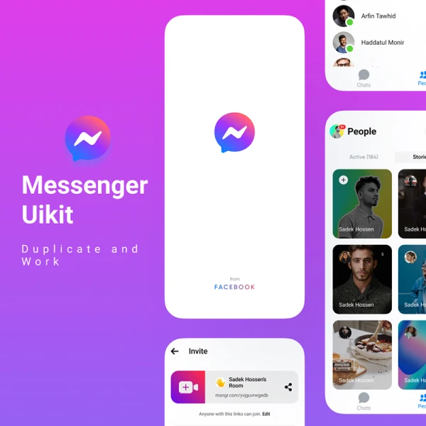 Messenger App ui素材下载