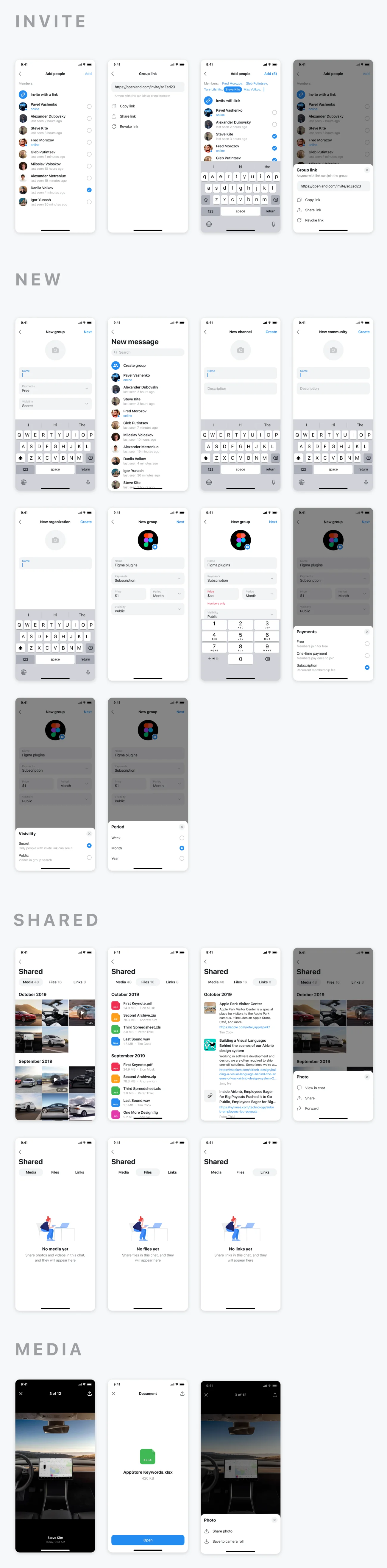 Openland iOS 设计系统素材下载-UI/UX、ui套件、卡片式、图表、表单-到位啦UI