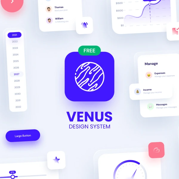 Venus – Design System 2021 ui kit素材下载