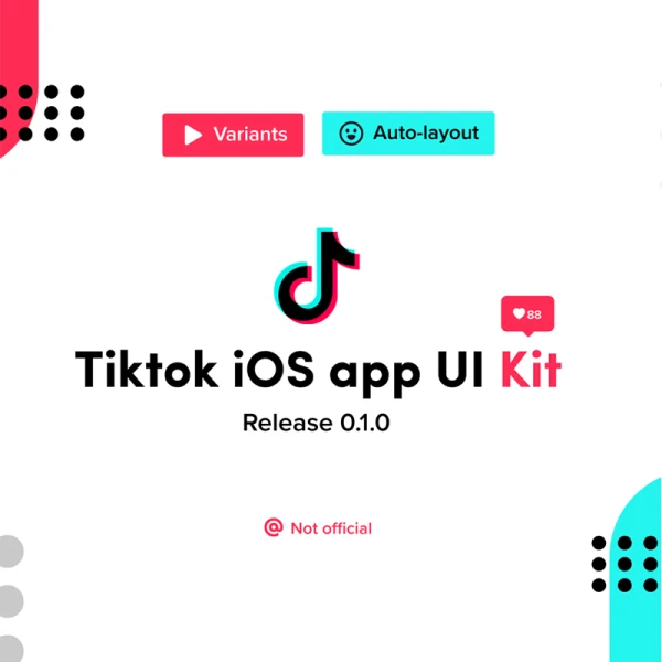 抖音国际版TikTok IOS App UI Kit素材下载
