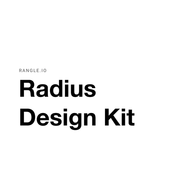 基础UI设计规范Radius Design Kit素材下载