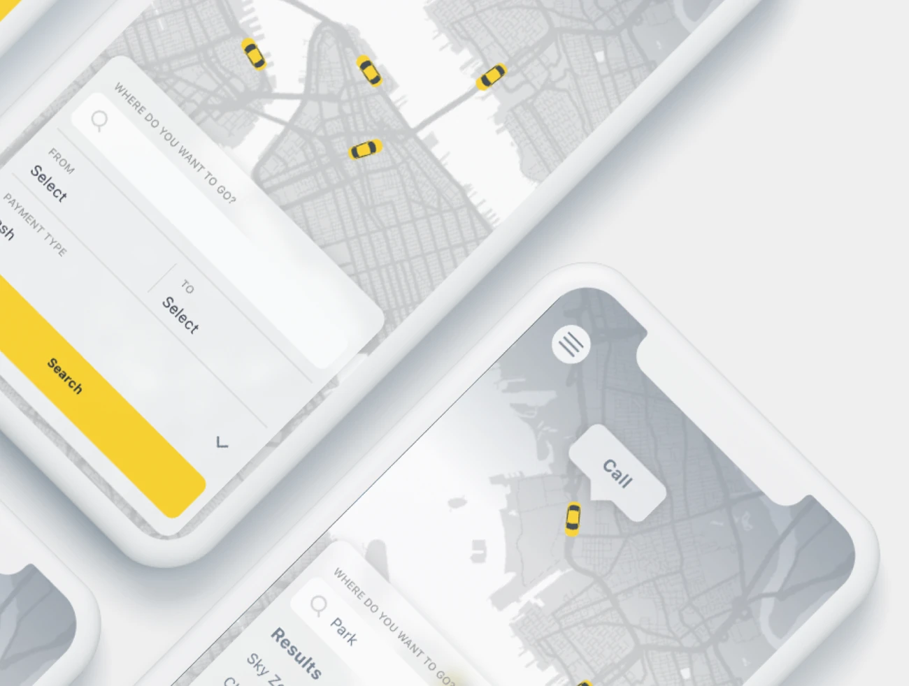 45屏打车应用手机套件素材下载 Cabbo – Taxi Ui Kit Mobile App .sketch .xd .figma插图15