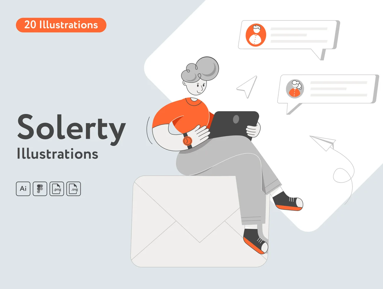 20款互联网营销插图合集素材下载 Solerty Marketing Illustrations .psd .ai .figma插图1