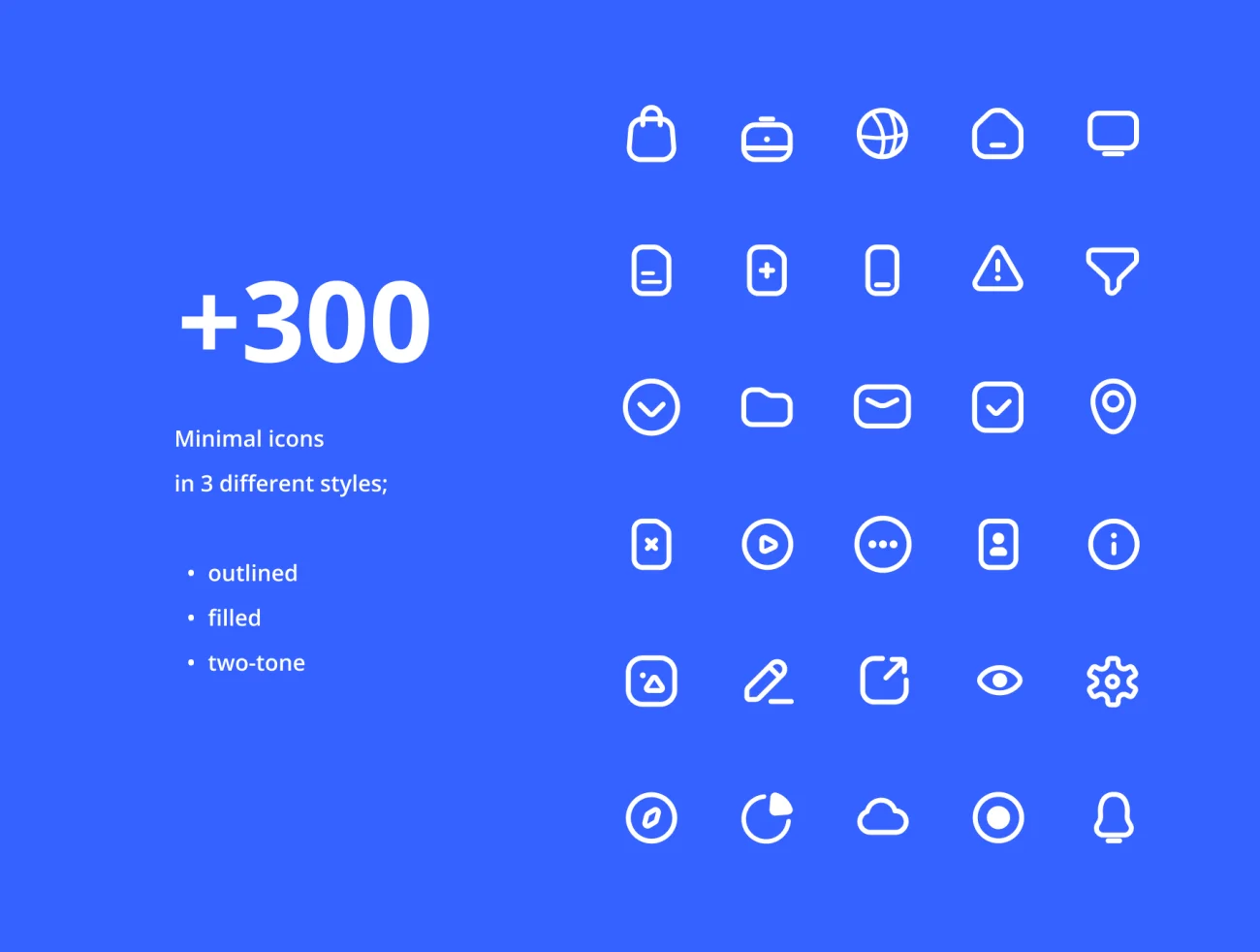 300款极简常用图标素材下载 Undesign Icon Set for Figma .figma插图3