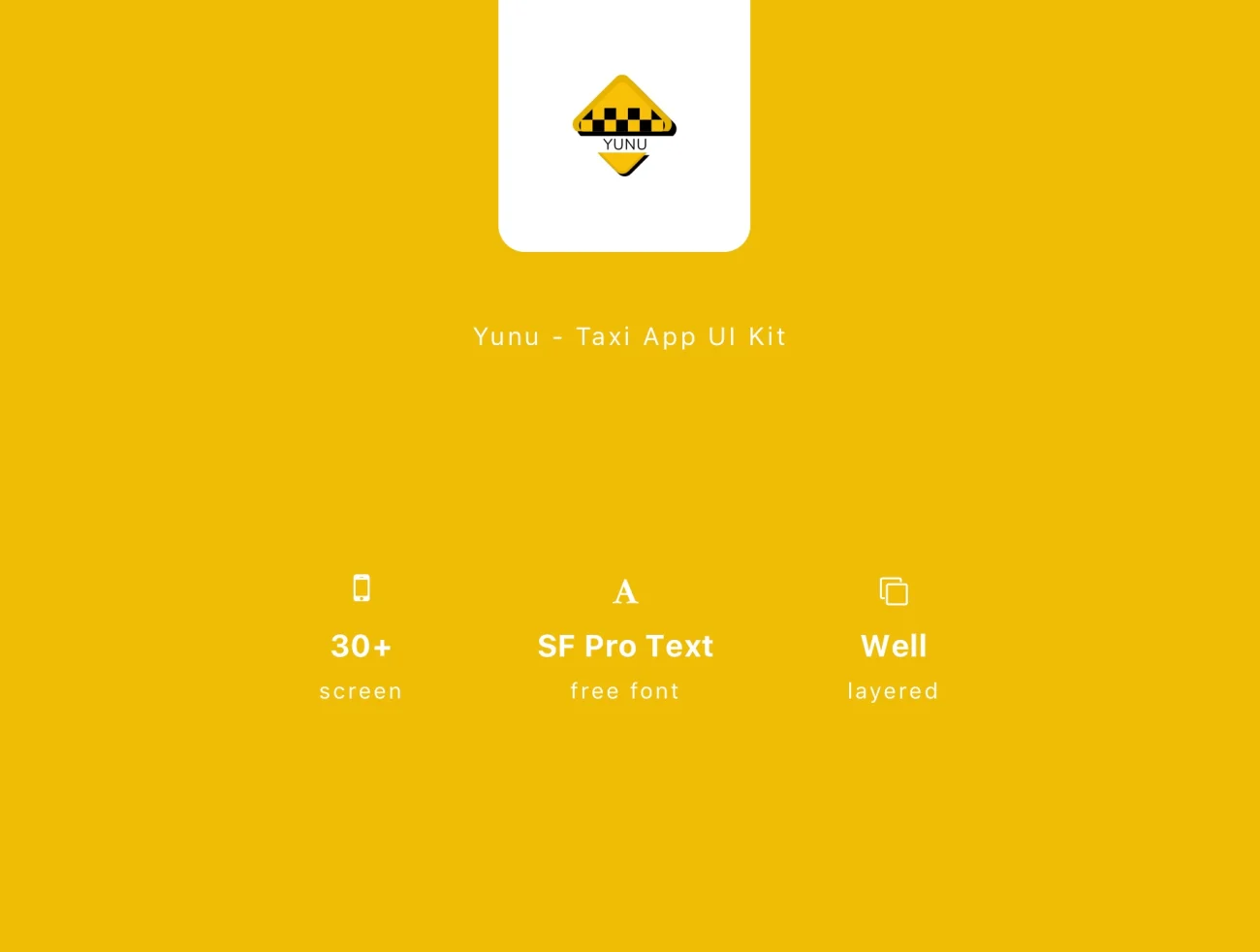 33屏租车应用设计套件 Yunu – Taxi App UI Kit .sketch .xd .figma插图7