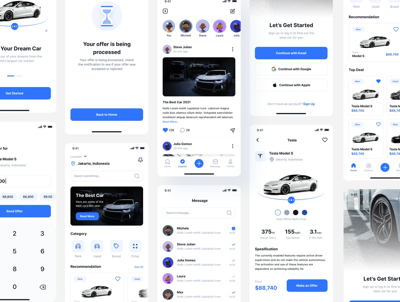 50屏汽车电商销售应用UI套件 Autocar – Car Marketplace App UI Kit .figma插图5