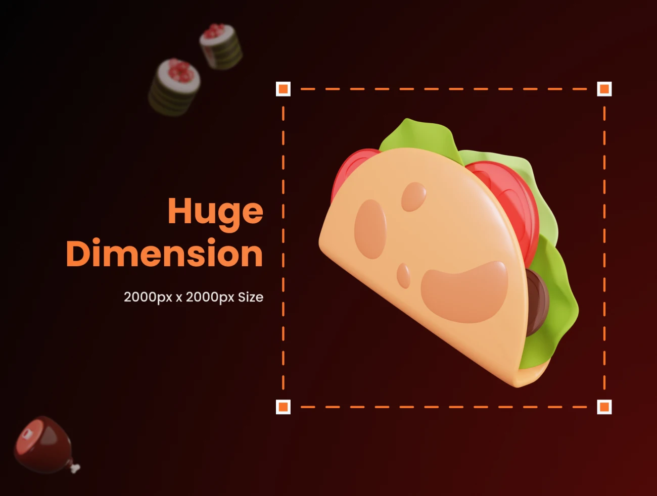 26款3D食品立体图标模型素材 Food Supplies 3D Icons .blender .psd-3D/图标-到位啦UI