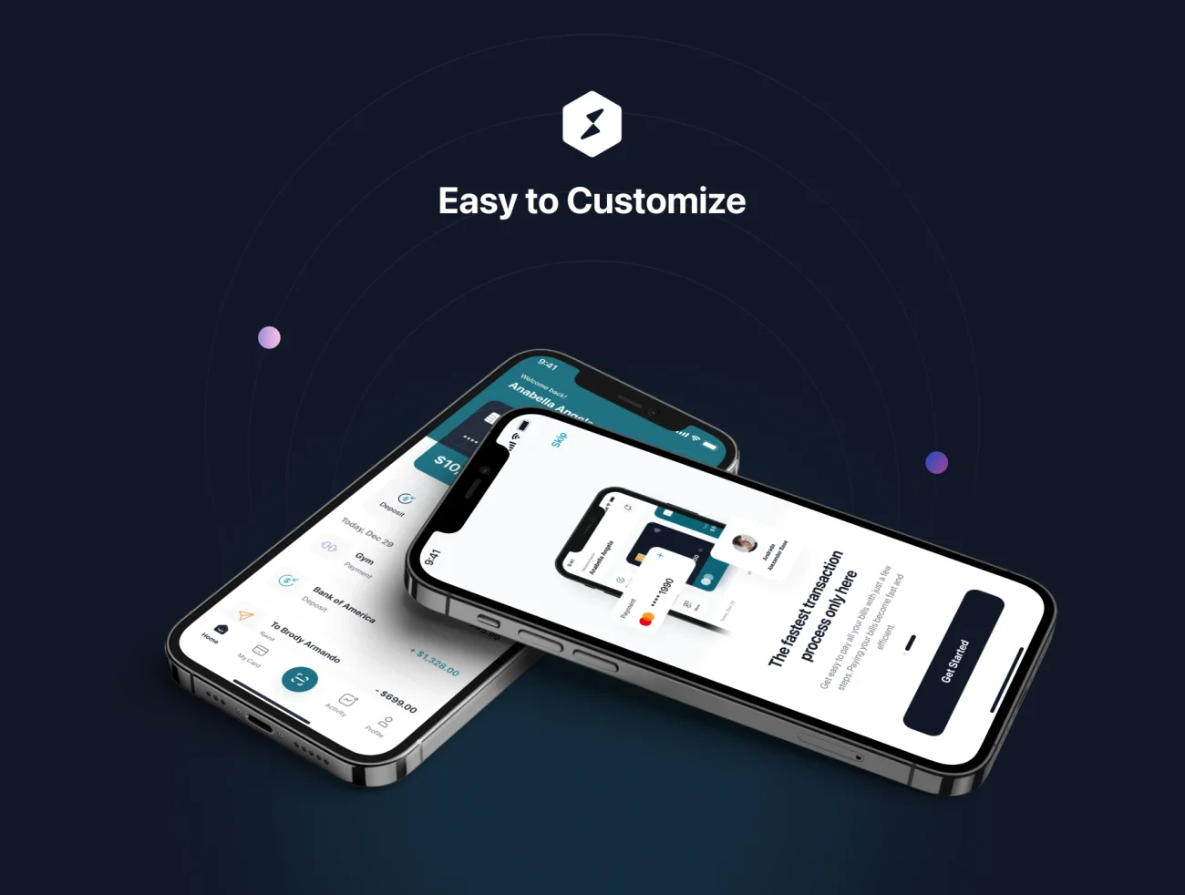 120屏金融记账理财应用UI设计套件 Smartpay – Fintech App iOS UI Kit .figma插图5