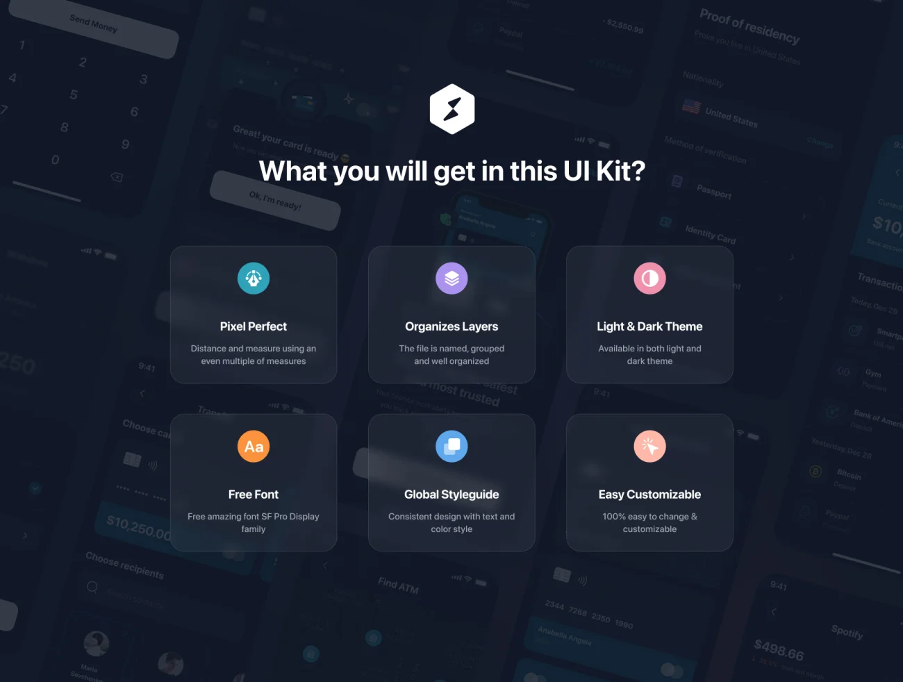 120屏金融记账理财应用UI设计套件 Smartpay – Fintech App iOS UI Kit .figma插图7