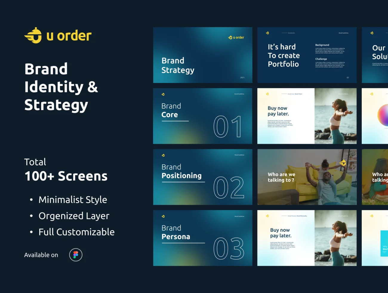 100屏品牌VI设计手册模板 U Order – Brand Identity & Strategy .figma插图9