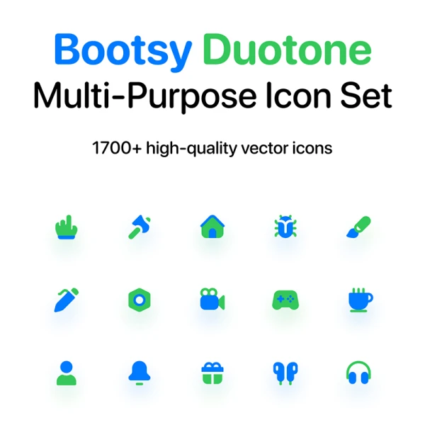 1700款基于Bootstrap多平台界面图标集素材 Bootsy Duotone Icons - Bootstrap Icon Set  .ai .keynote .figma