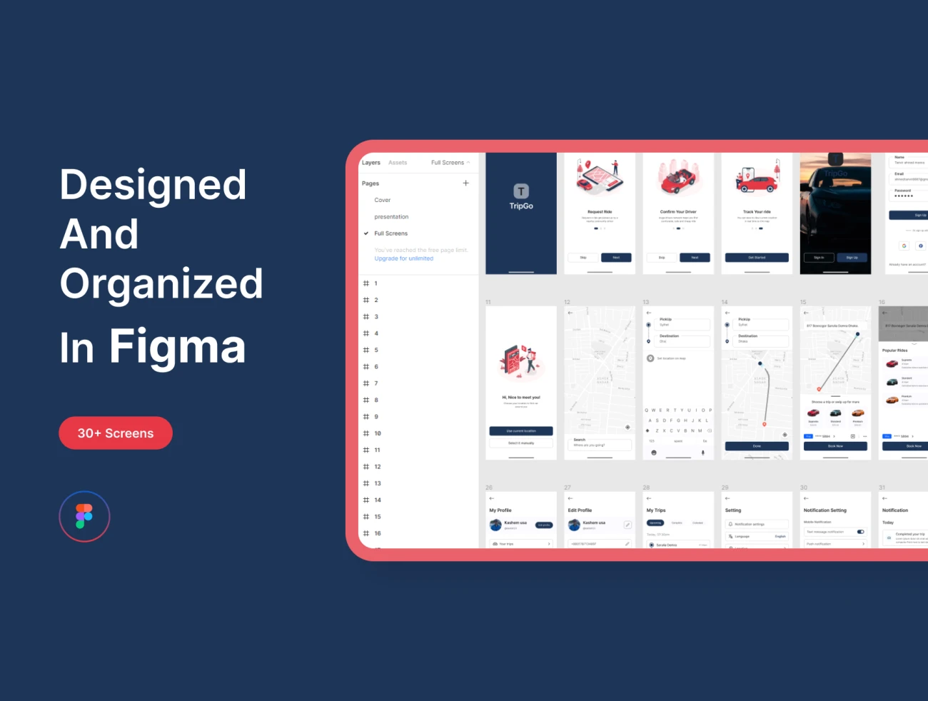 30屏汽车预订销售应用Figma IOS UI 套件 Car Booking App UI Kit  .figma插图9