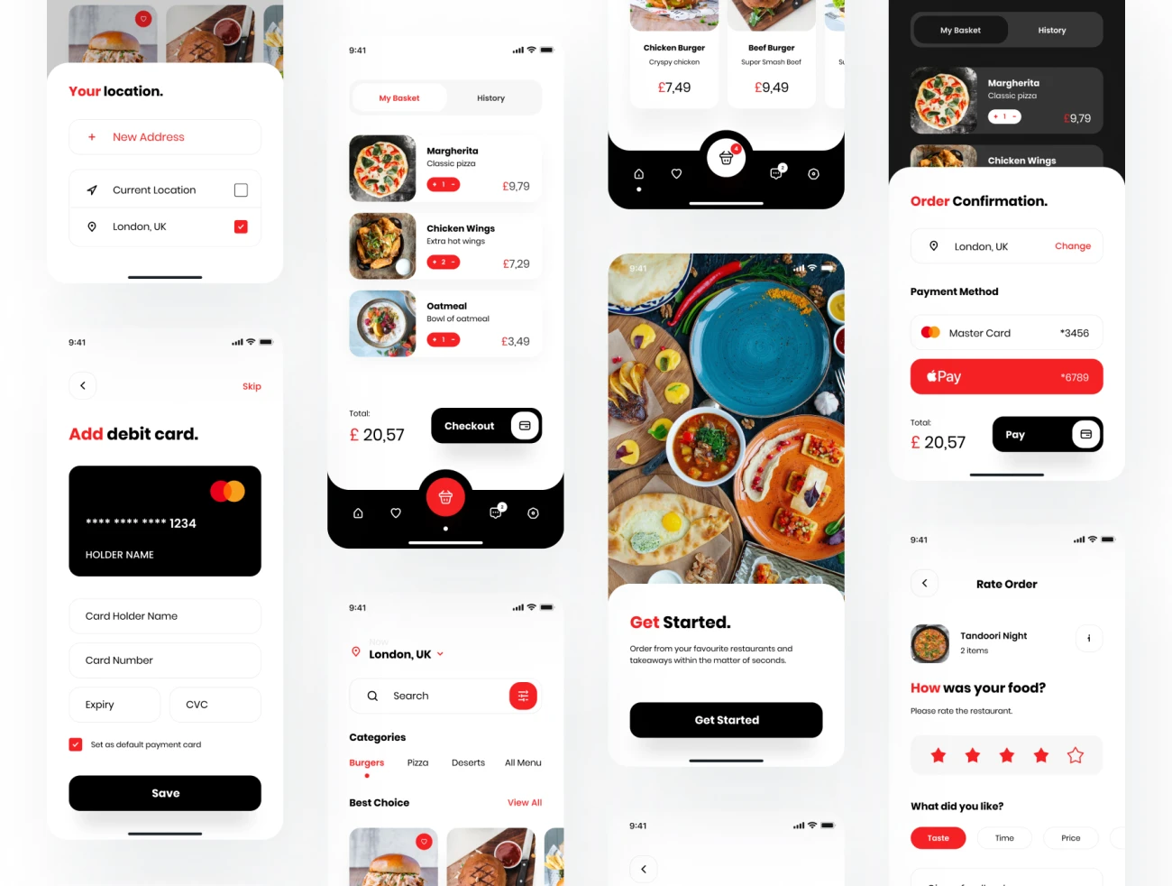 40屏送餐应用 UI 套件 Foodsy – Food Delivery App UI Kit  .figma插图3