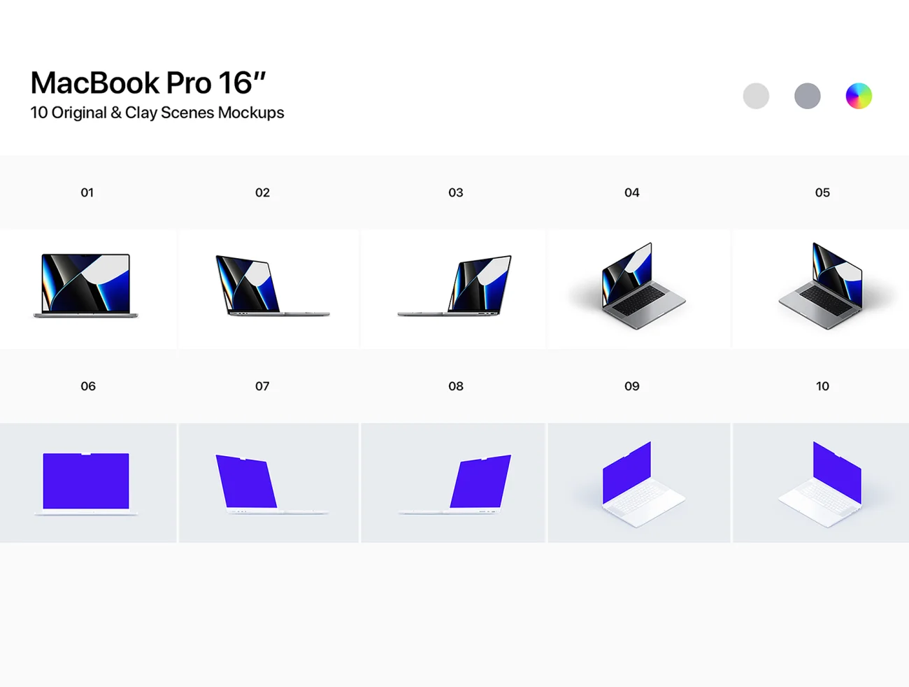 10款高品质MacBook模型样机 MacBook Pro 16-Inch Mockups  .psd插图3