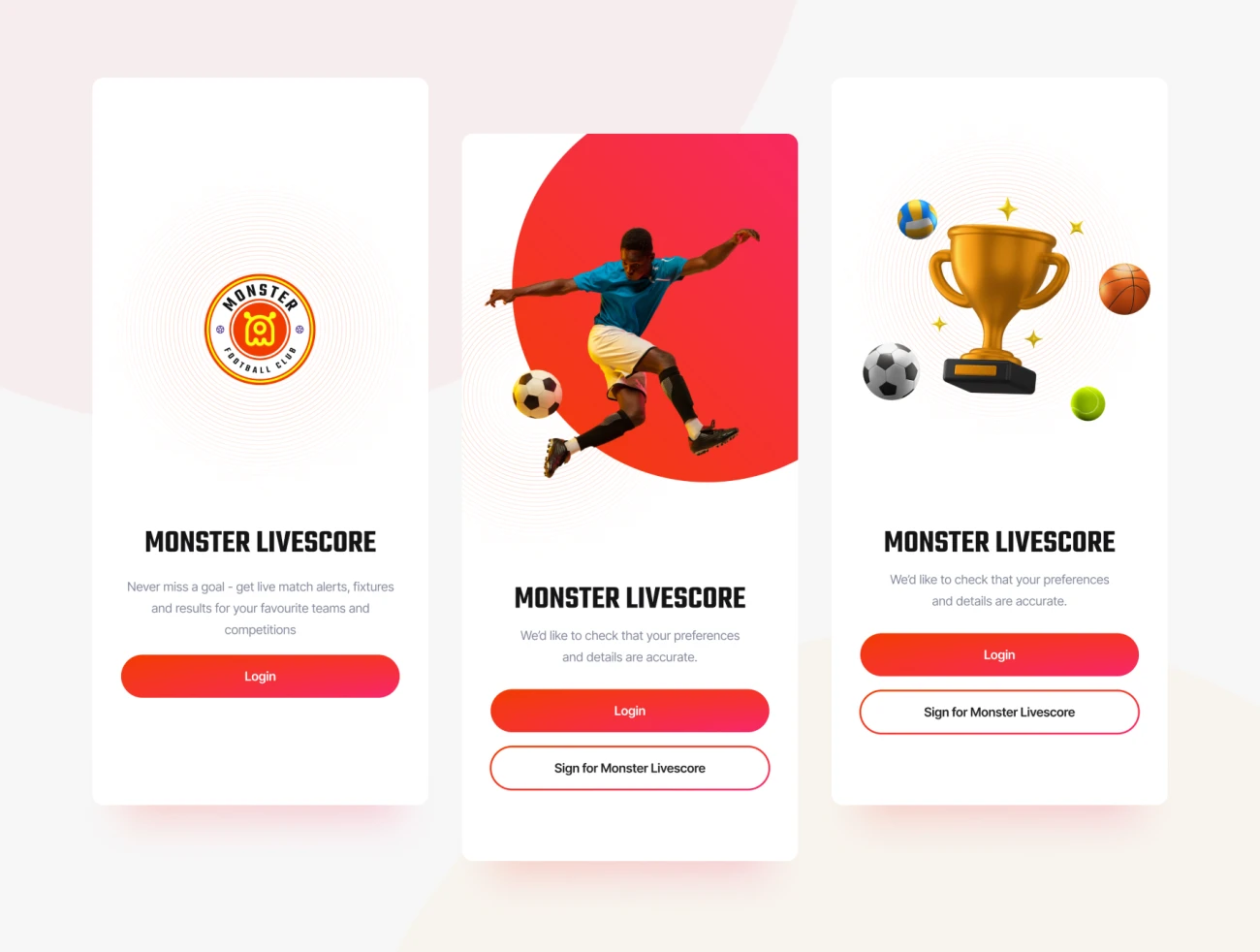 90屏体育赛事安排实时成绩比分应用UI设计套件模板 Monster – Livescore Sport app ui kit  .figma插图11