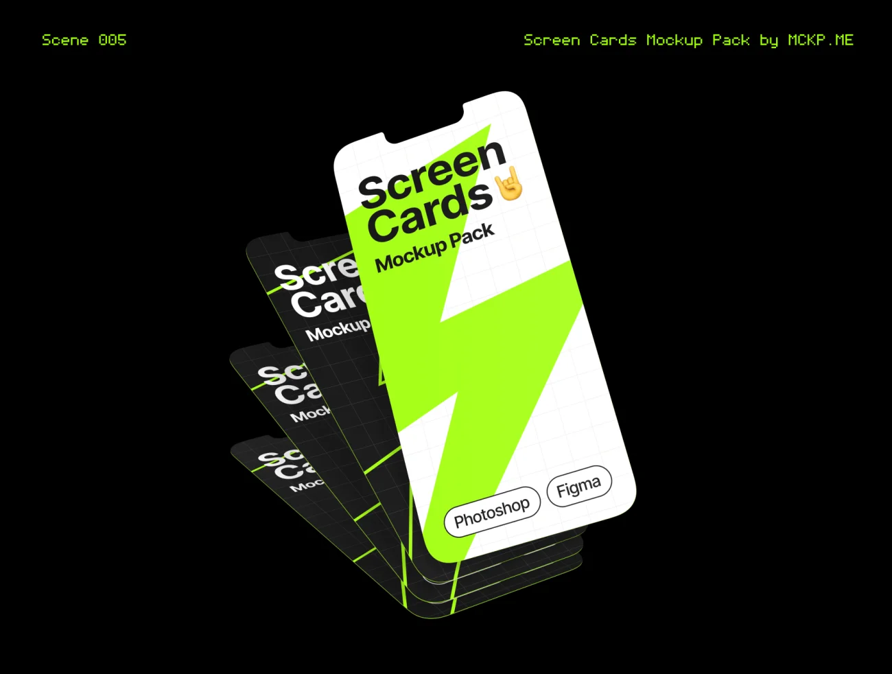 9款手机应用UI演示样机分层素材模板 Screen Cards Mockup Pack  .psd .figma-产品展示、优雅样机、创意展示、手机模型、样机、简约样机-到位啦UI