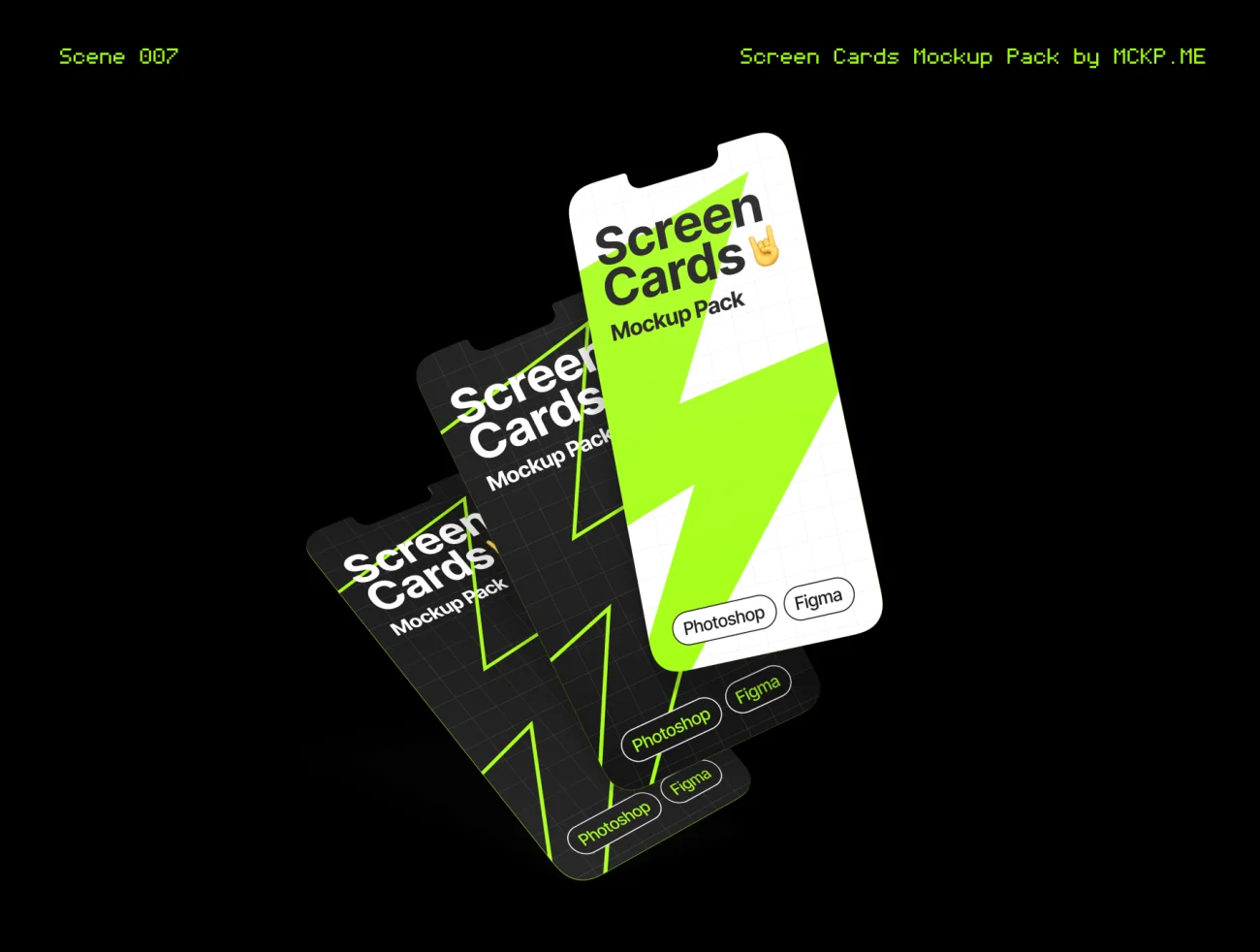 9款手机应用UI演示样机分层素材模板 Screen Cards Mockup Pack  .psd .figma插图7