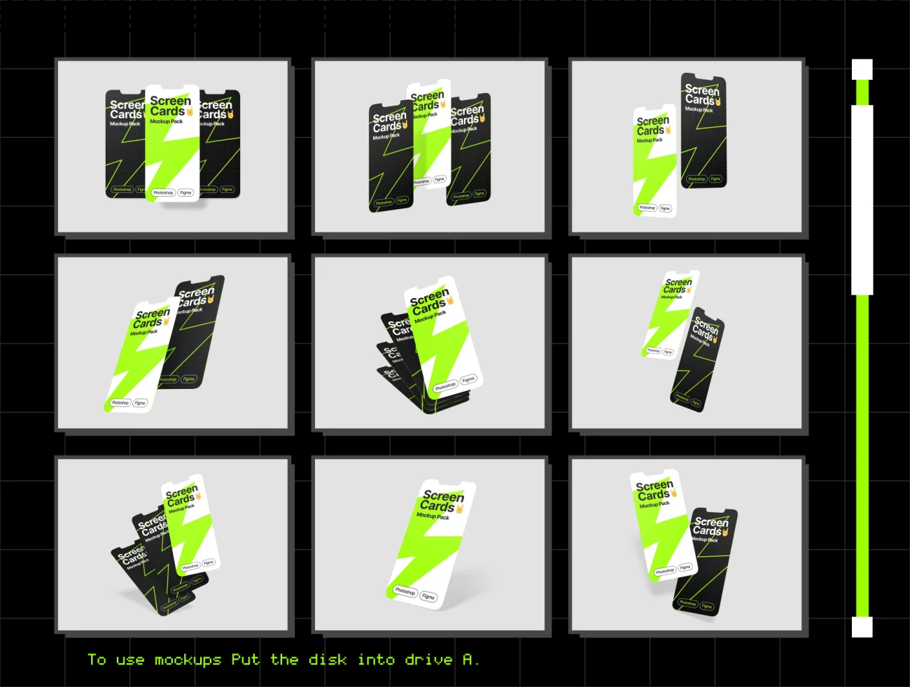9款手机应用UI演示样机分层素材模板 Screen Cards Mockup Pack  .psd .figma插图3