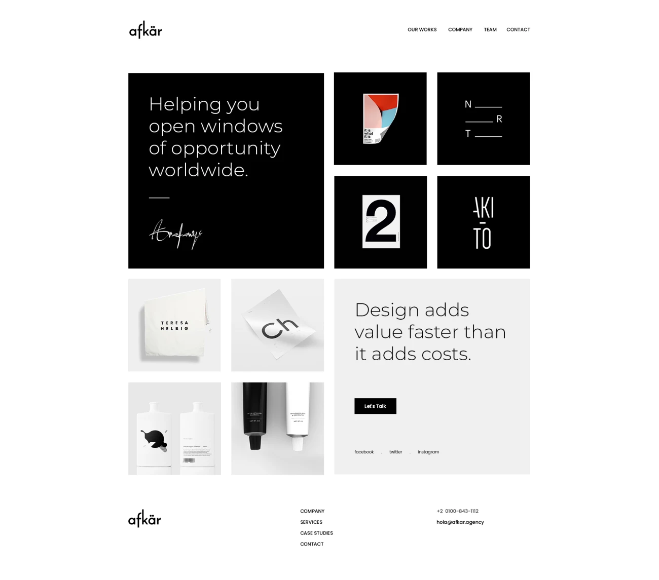 30款摄影设计工作室官网模板素材 Afkar – Agency Website Design PSD Template .psd插图13