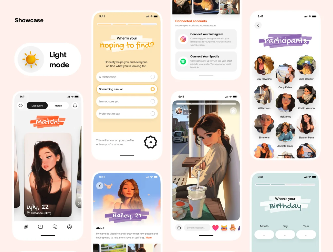 50屏约会交友应用UI设计套件 Dating App UI Kit .figma插图11