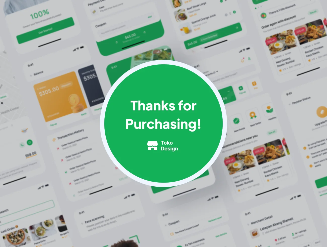 120屏外卖点餐配送应用UI设计套件 Foodies – Food Delivery App UI Kit .figma插图11