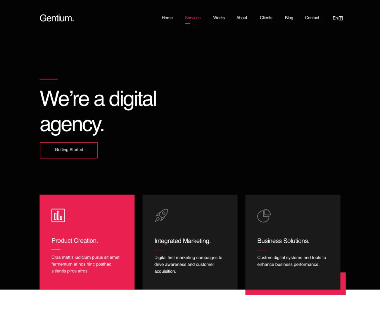 数字新媒体运营经济公司官网设计模板 Genitum .sketch插图1