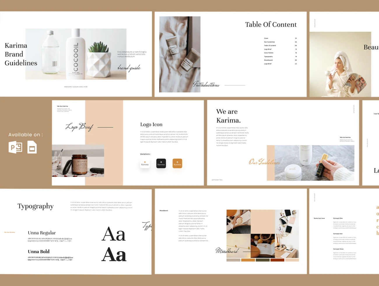 15页简约品牌设计指南vi手册 Karima Brand Manual Template .ppt插图3