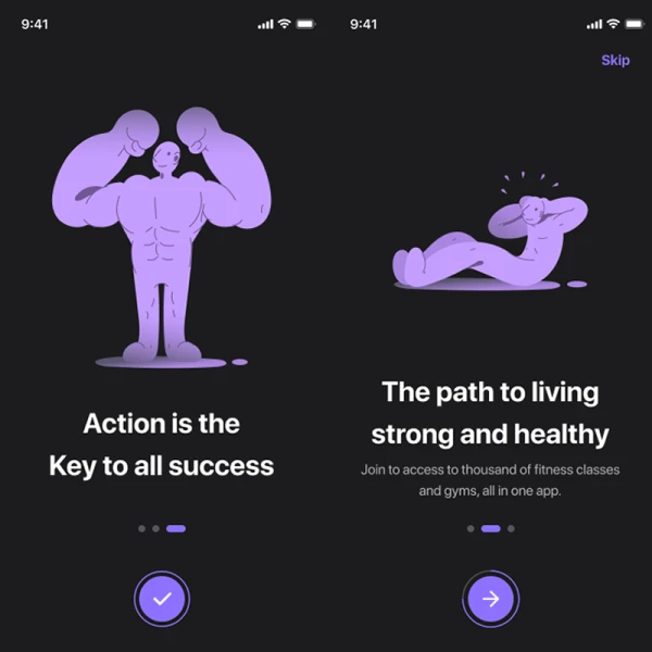 94屏运动健身锻炼应用UI设计套件 M-Fit - Fitness App UI Kit .figma