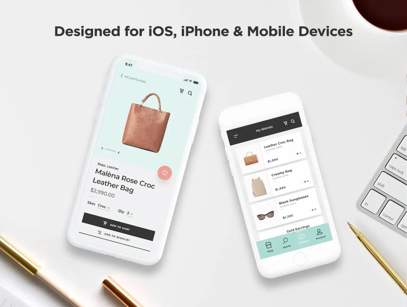 22屏时尚箱包网购应用UI设计套件 Malena – Shopping Mobile UI Kit .sketch .psd .xd .figma插图19