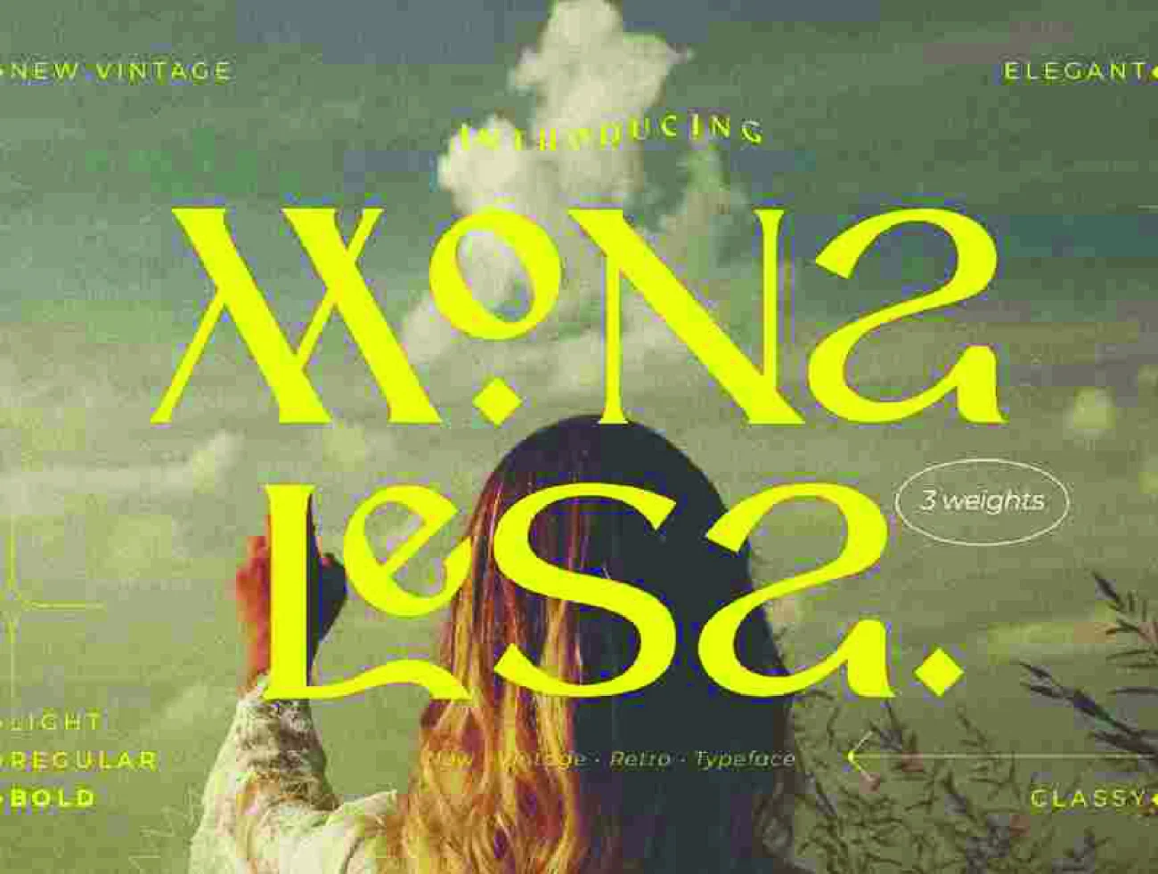 优雅时尚复古连体英文字体 Monalesa – New Vintage Typeface .ttf .otf插图35