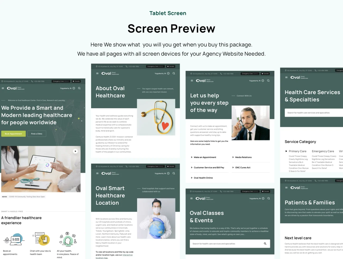 7款医疗保健产品网站设计模板素材 Oval- Healthcare Landing Page Template .sketch .figma插图9