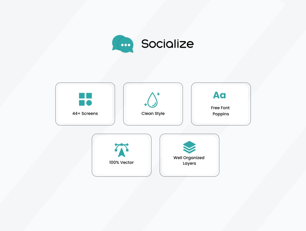 44屏社交媒体应用UI设计套件 Socialize – Social Media Mobile App Ui Kit .figma插图7