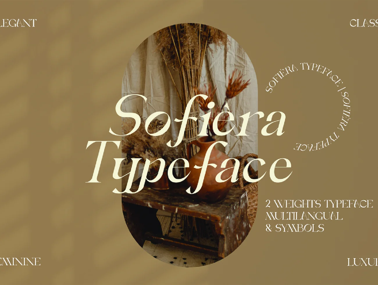 优雅奢华复古英文衬线字体 Sofiera – Luxury Typeface .ttf .otf插图1