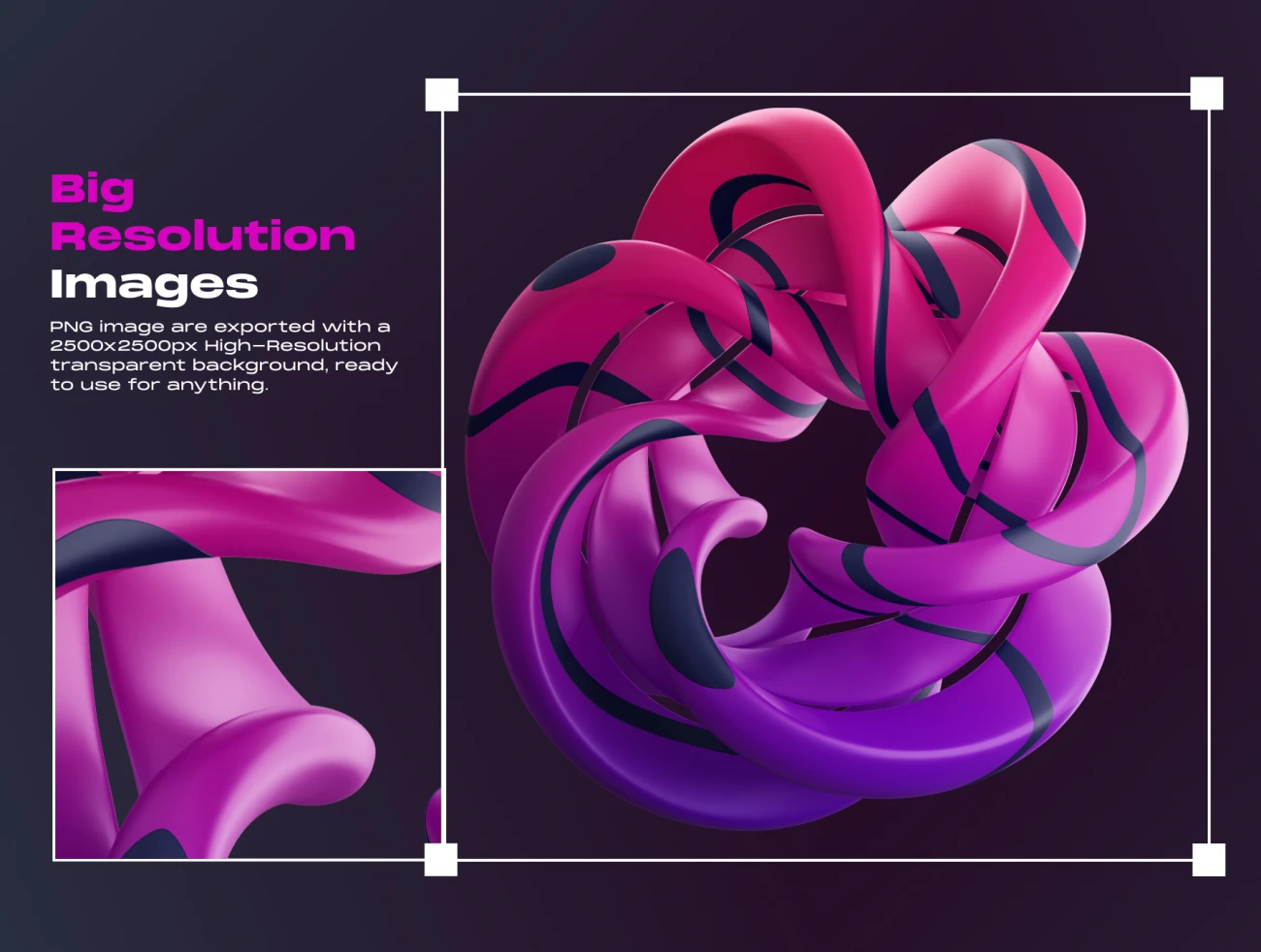 32款抽象立体3D图形模型素材 Abstract Shapes 3D .blender .figma插图9