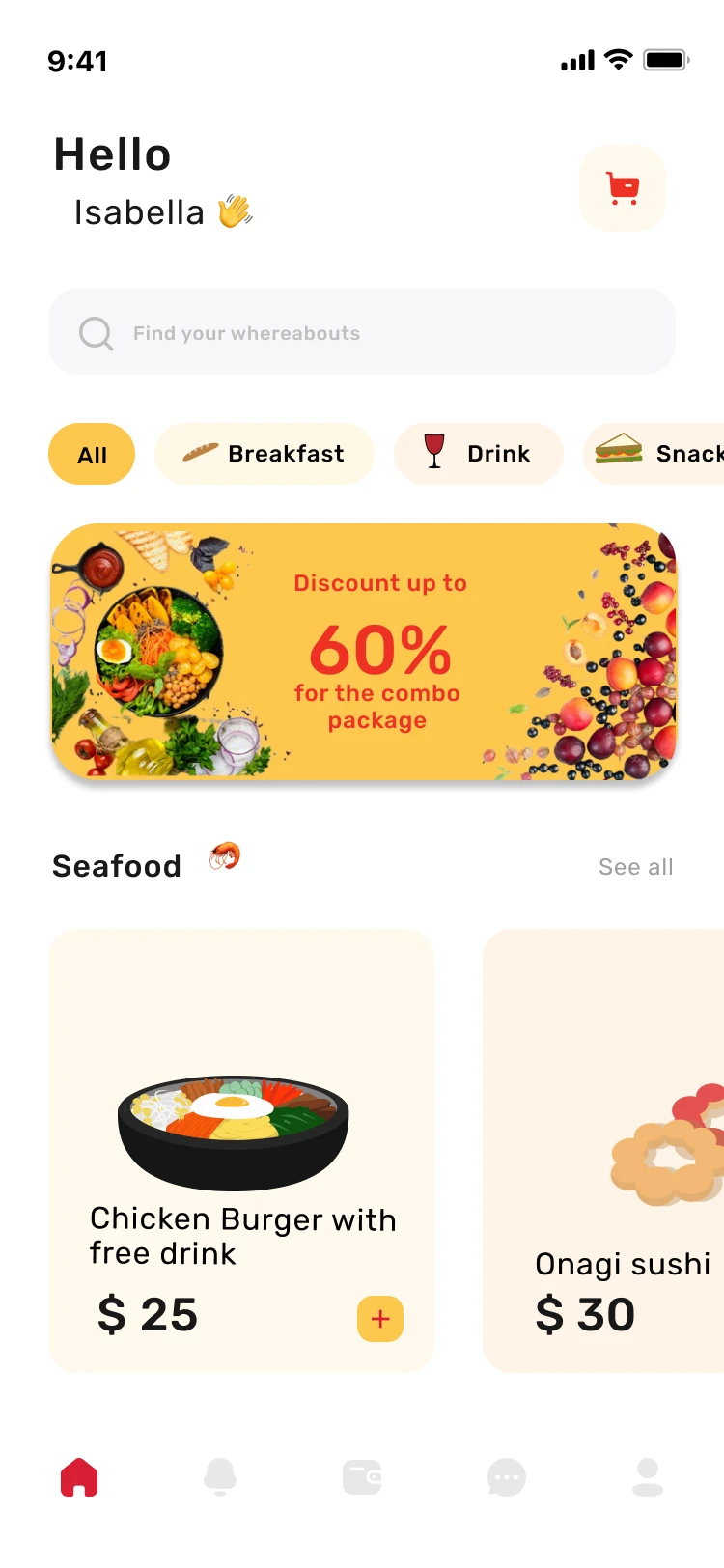 32屏美食外卖点餐配送应用UI设计套件 Chef Food Delivery app ui kit .figma插图3