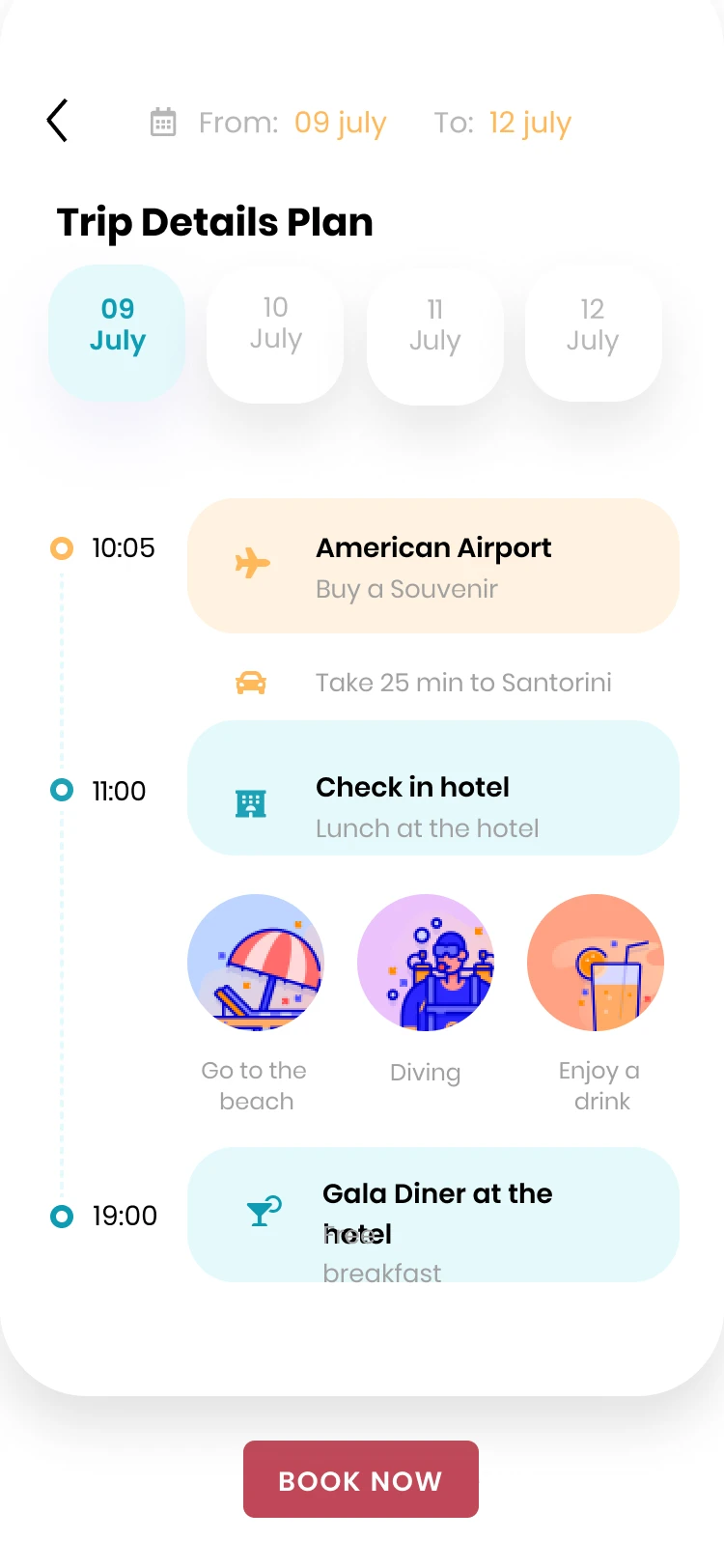 35屏景点机票门票预订旅游应用UI设计套件 ED – Travel App .xd .sketch .figma插图21