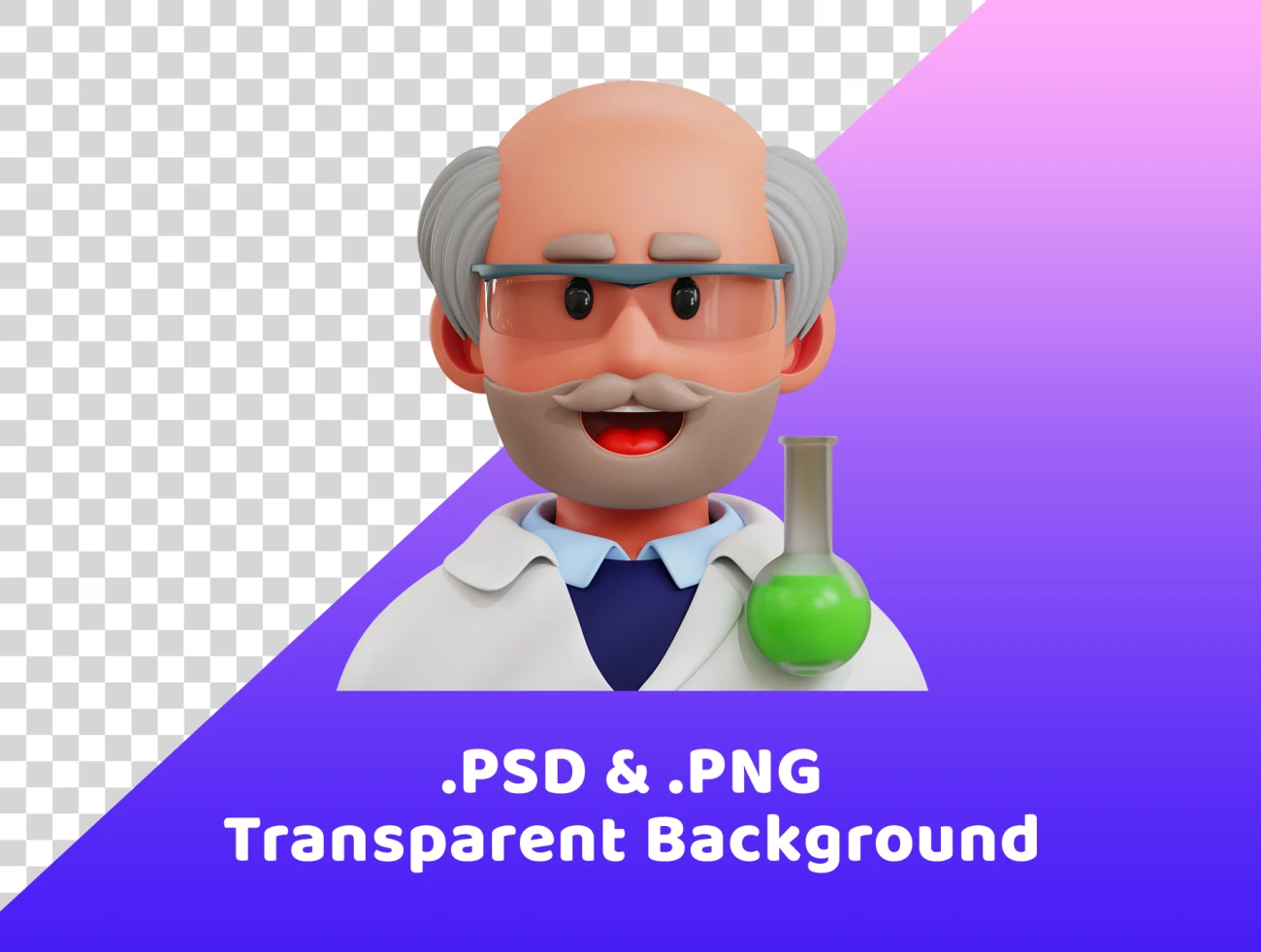 20款各行各业专业人物角色3D图标模型素材下载 3d Professions Icon .blender .psd插图5