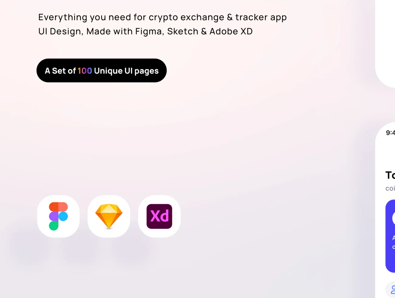100屏加密货币应用程序 iOS UI 设计套件 CoinSpace -Crypto Currency App iOS UI Kit .sketch .figma .xd插图5