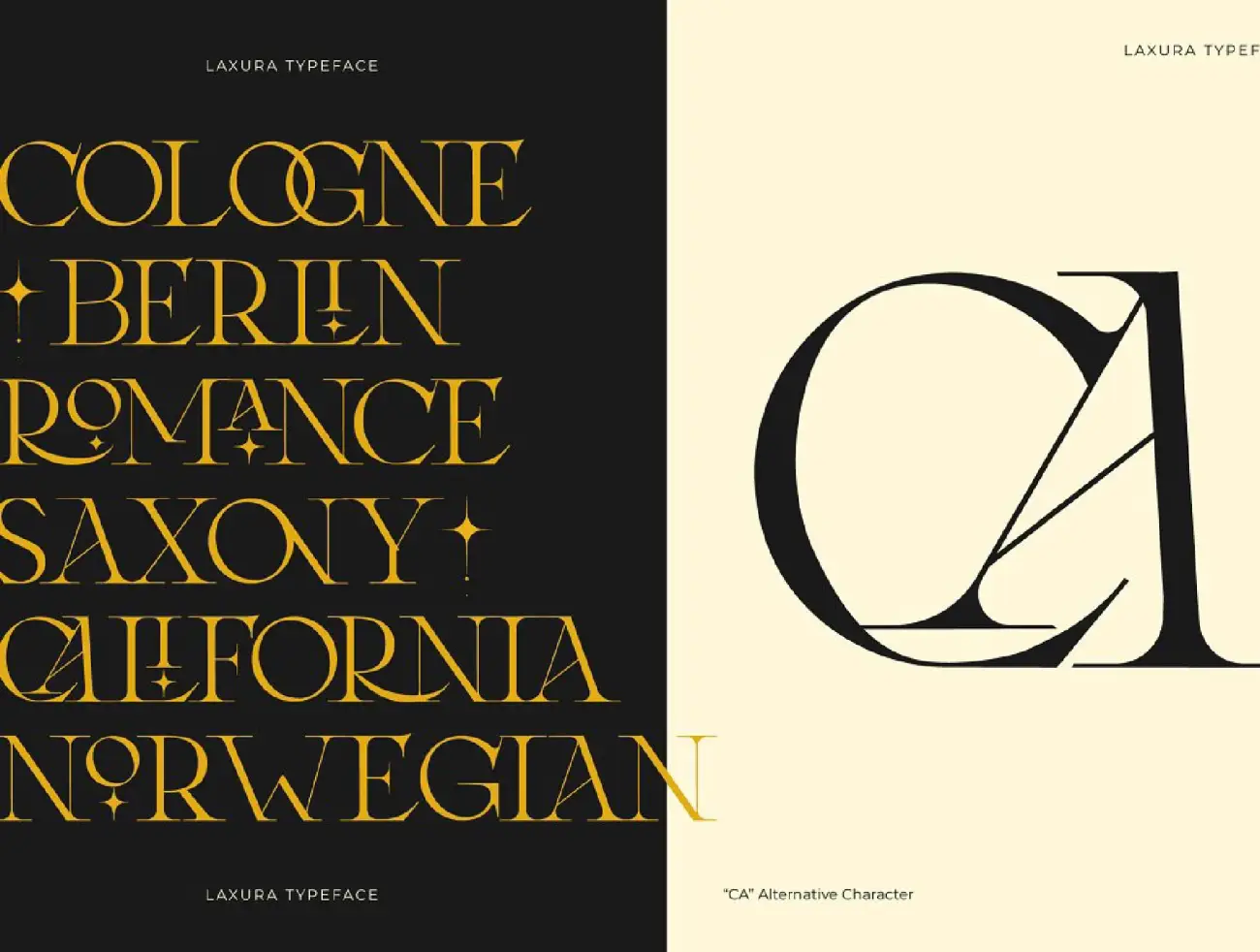 当代复古欧洲美学优雅衬线英文字体 Laxura – Majestic Typeface .ttf .otf插图19