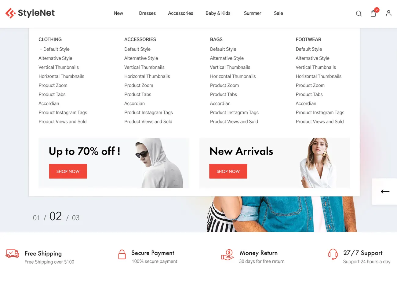时尚电子商务模板 StyleNet – Fashion e-Commerce Template .xd .figma插图15