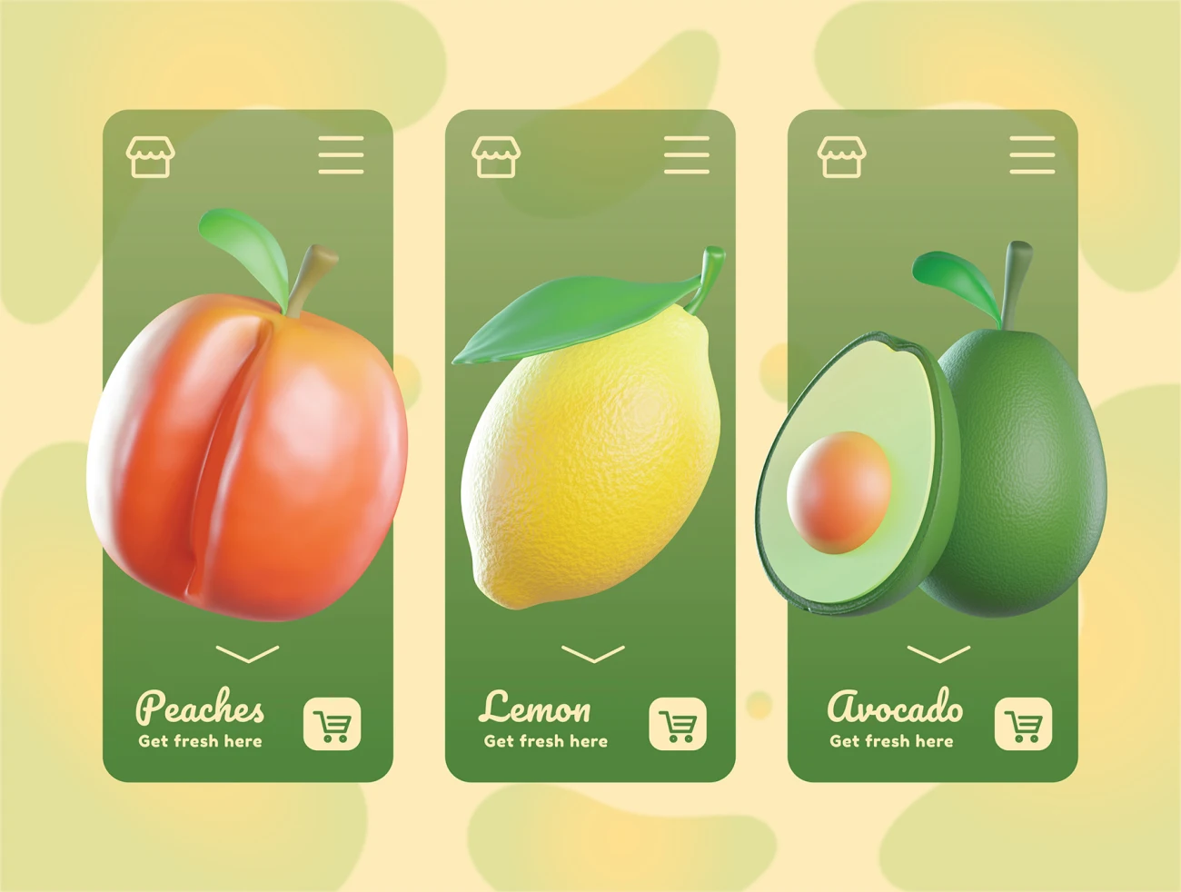 3D水果高精度模型25款 Fruit 3D Icons .blender .psd插图7