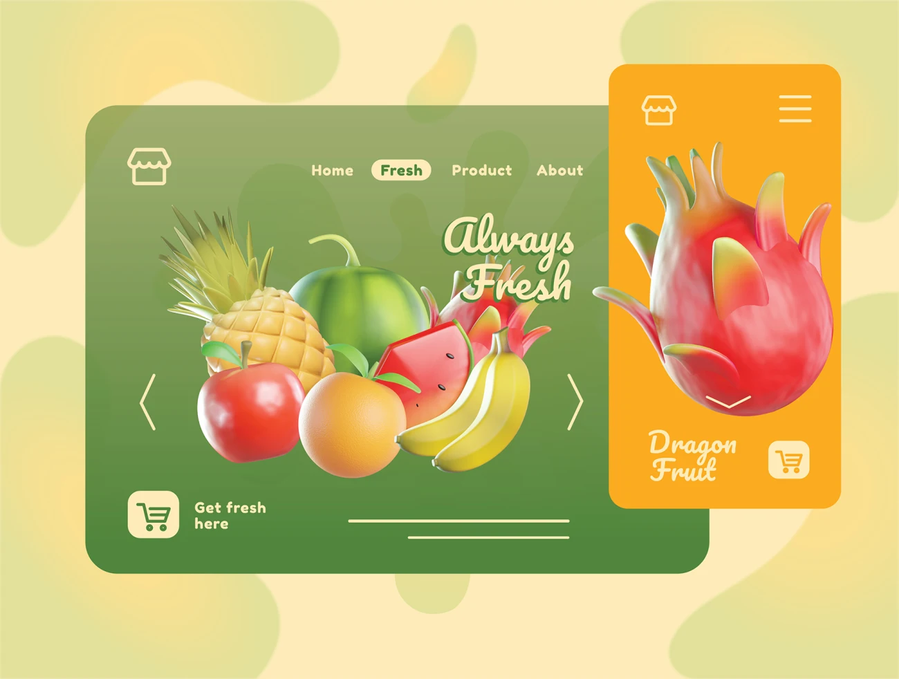 3D水果高精度模型25款 Fruit 3D Icons .blender .psd插图9