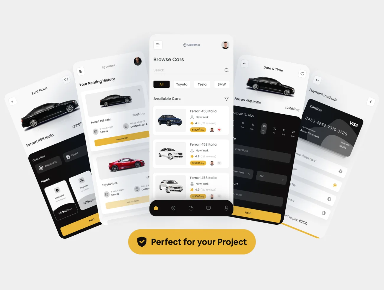 租车应用程序UI套件23屏 Car Rental App UI Kit .figma插图11