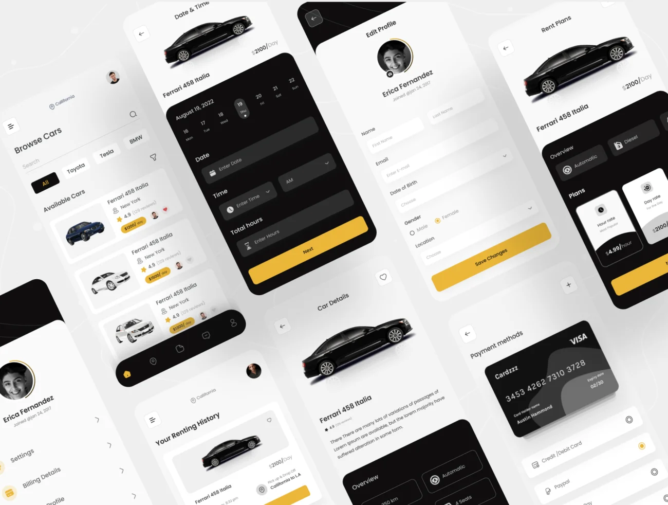 租车应用程序UI套件23屏 Car Rental App UI Kit .figma插图15